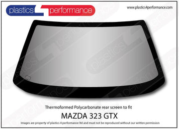 ポリカーボネート リアウインドウ｜マツダ 323 BG8Z GTX 3dr Hatchback