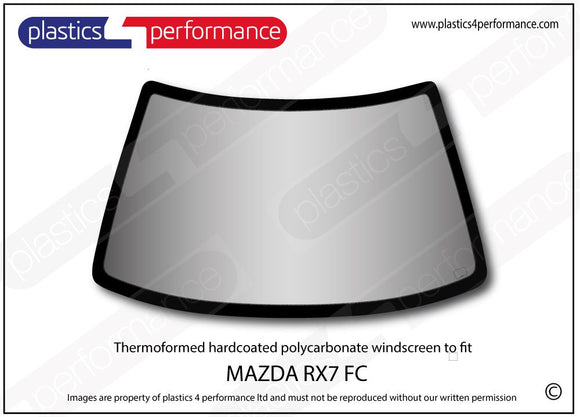 ポリカーボネート フロントウインドスクリーン｜マツダ RX-7 FC
