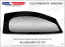 ポリカーボネート ウインドウキット｜McLaren MP4-12C GT3