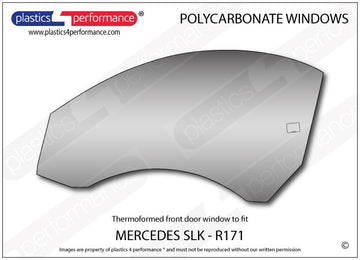 ポリカーボネート 左フロントドアウインドウ｜Mercedes-Benz Mercedes SLK R171