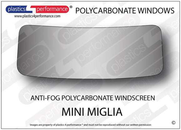 ポリカーボネート フロントウインドスクリーン｜Mini Miglia/ Mini 7 2