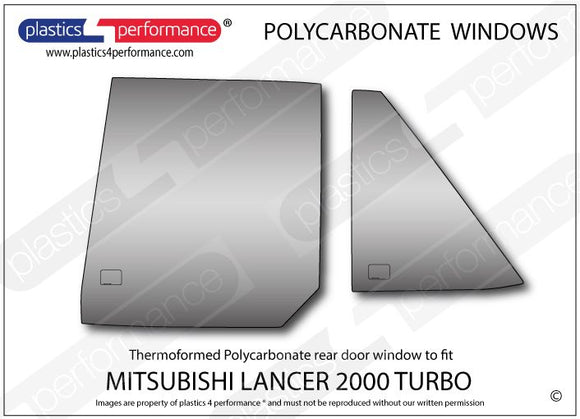 ポリカーボネート ウインドウキット｜三菱 Lancer 2000 Turbo