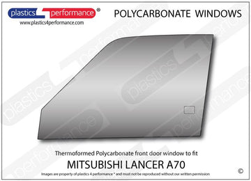 ポリカーボネート ウインドウキット｜三菱 Lancer A70