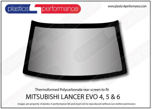 ポリカーボネート リアウインドウ｜三菱 Lancer Evo 4