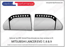 ポリカーボネート 右リアドアウインドウ｜三菱 Lancer Evo 7