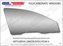 ポリカーボネート 右フロントドアウインドウ｜三菱 Lancer Evo X (10)