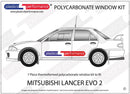 ポリカーボネート ウインドウキット｜三菱 Lancer Evo 2