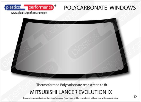 ポリカーボネート ウインドウキット｜三菱 Lancer Evo 9