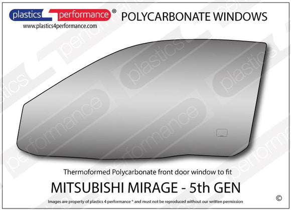 ポリカーボネート ウインドウキット｜三菱 Mirage 5th Generation
