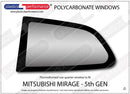 ポリカーボネート ウインドウキット｜三菱 Mirage 5th Generation