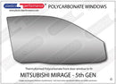 ポリカーボネート ウインドウキット｜三菱 Mirage 5th Generation