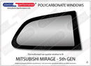 ポリカーボネート ウインドウキット｜三菱 Mirage 5th Generation