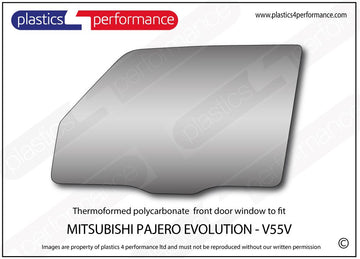 ポリカーボネート ウインドウキット｜三菱 Pajero Evolution V55V