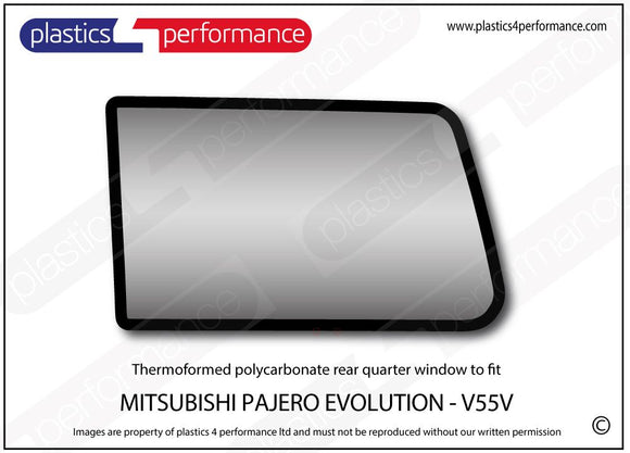 ポリカーボネート ウインドウキット｜三菱 Pajero Evolution V55V