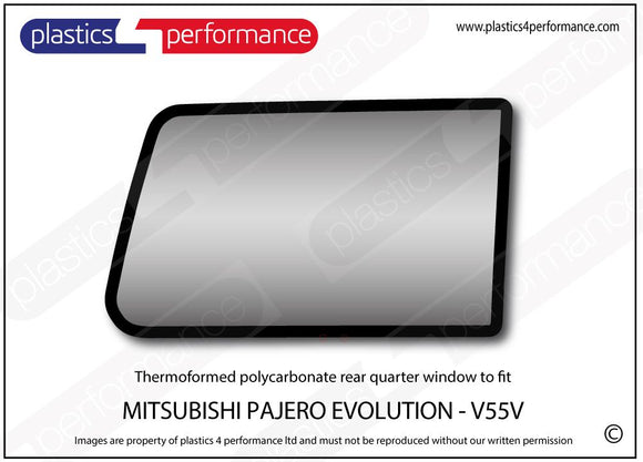 ポリカーボネート ウインドウキット｜三菱 Pajero Evolution V55V