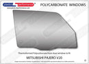 ポリカーボネート ウインドウキット｜三菱 Pajero V20 - 3dr