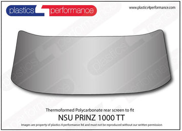 ポリカーボネート リアウインドウ｜NSU Prinz 1000 TT