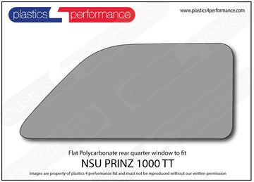ポリカーボネート 右リアクォーターウインドウ｜NSU Prinz 1000 TT