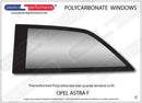 ポリカーボネート ウインドウキット｜Opel Astra F - 3dr Hatchback