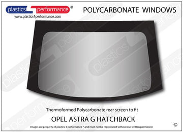 ポリカーボネート リアウインドウ｜Opel Astra G - 3dr Hatchback
