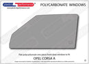 ポリカーボネート ウインドウキット｜Opel Corsa A - 3dr Hatchback