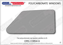 ポリカーボネート ウインドウキット｜Opel Corsa A - 3dr Hatchback