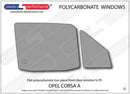 ポリカーボネート ウインドウキット｜Opel Corsa A - 3dr Hatchback
