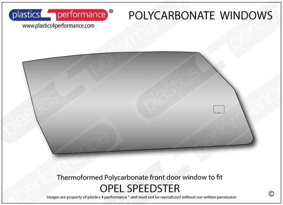 ポリカーボネート 左フロントドアウインドウ｜Opel Speedster