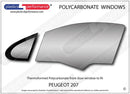 ポリカーボネート ウインドウキット｜Peugeot 207 - 3dr Hatchback