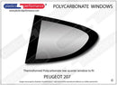 ポリカーボネート ウインドウキット｜Peugeot 207 - 3dr Hatchback