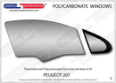 ポリカーボネート ウインドウキット｜Peugeot 207 - 3dr Hatchback