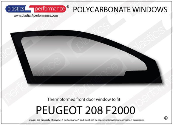ポリカーボネート ウインドウキット｜Peugeot 208 F2000