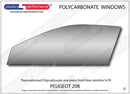 ポリカーボネート ウインドウキット｜Peugeot 208 1st Generation - 3dr Hatchback