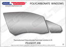 ポリカーボネート ウインドウキット｜Peugeot 208 1st Generation - 3dr Hatchback