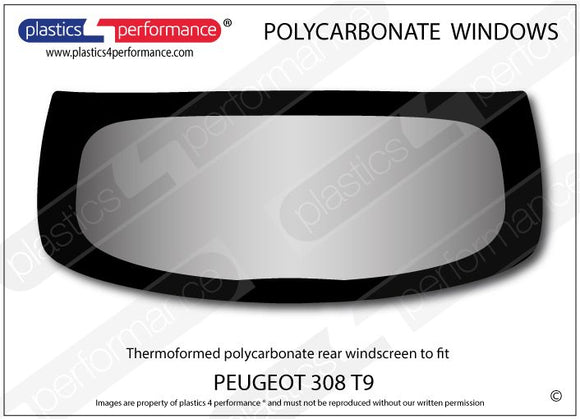 ポリカーボネート リアウインドウ｜Peugeot 308 2nd Generation T9 - Hatchback