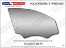 ポリカーボネート 右フロントドアウインドウ｜Peugeot 308 2nd Generation T9 - Hatchback