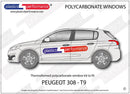 ポリカーボネート 左フロントドアウインドウ｜Peugeot 308 2nd Generation T9 - Hatchback