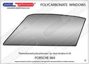 ポリカーボネート 左フロントドアウインドウ｜Porsche 964