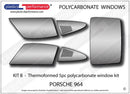 ポリカーボネート ウインドウキット｜Porsche 964