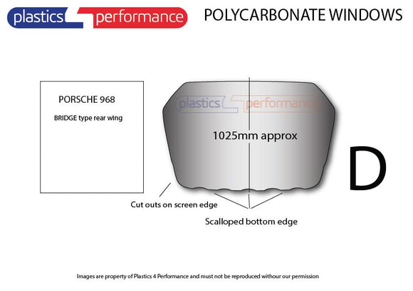 ポリカーボネート ウインドウキット｜Porsche 968