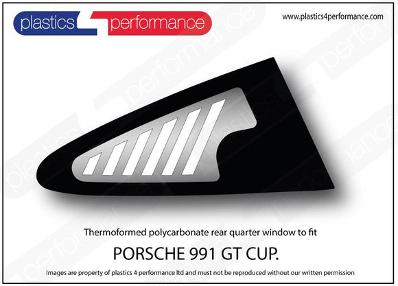 ポリカーボネート ウインドウキット｜Porsche 991 GT3 Cup