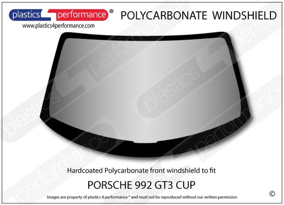 ポリカーボネート フロントウインドスクリーン｜Porsche 992 GT3 Cup