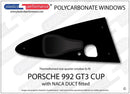 ポリカーボネート ウインドウキット｜Porsche 992 GT3 Cup