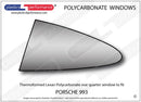 ポリカーボネート 左リアクォーターウインドウ｜Porsche 993