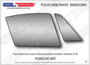 ポリカーボネート ルーバー付きウインドウキット｜Porsche 993