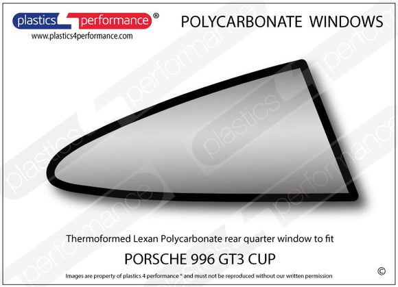 ポリカーボネート 右リアクォーターウインドウ｜Porsche 996 GT3 Cup