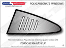 ポリカーボネート 左リアクォーターウインドウ｜Porsche 996 GT3 Cup