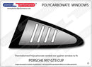 ポリカーボネート 左リアクォーターウインドウ｜Porsche 997 GT3 Cup