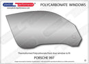 ポリカーボネート 右フロントドアウインドウ｜Porsche 997