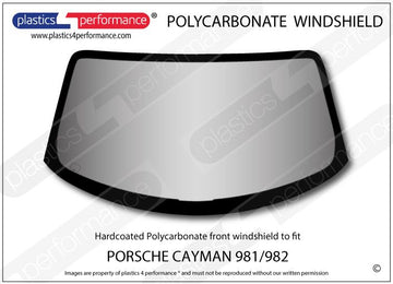 ポリカーボネート フロントウインドスクリーン｜Porsche Cayman 981